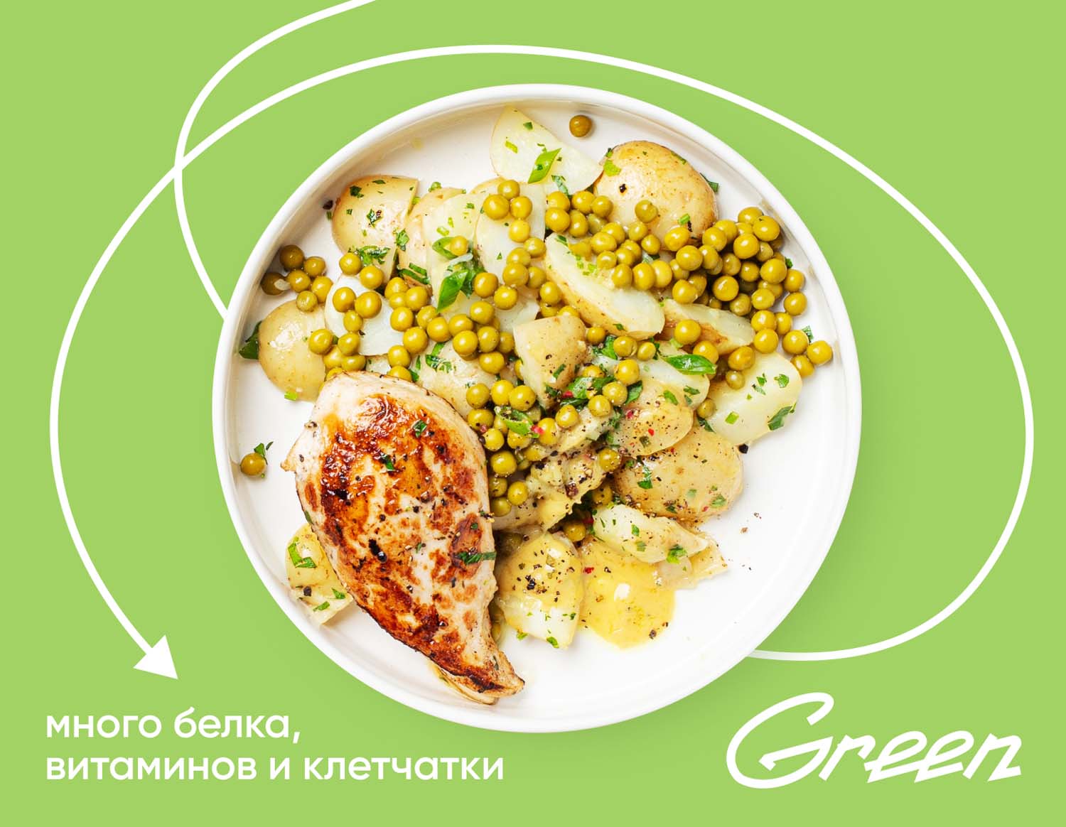 Курица с мини картофелем