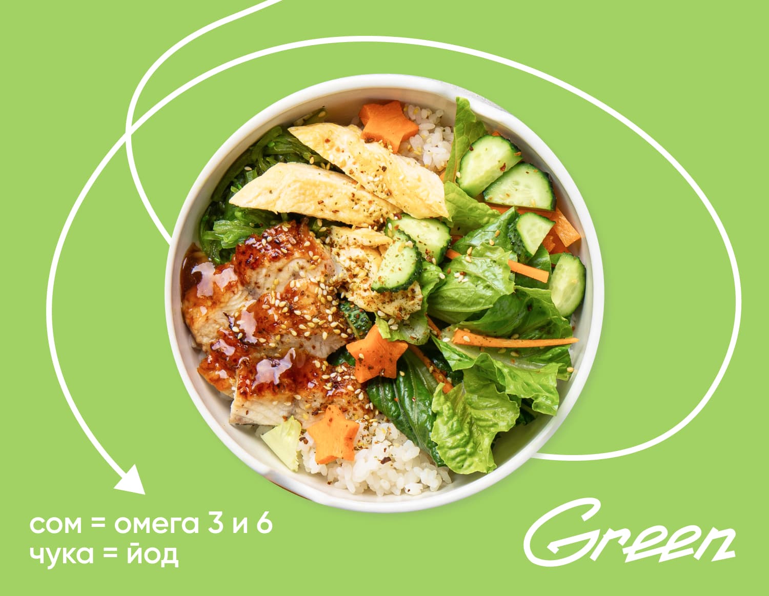 Унаги боул с чукой