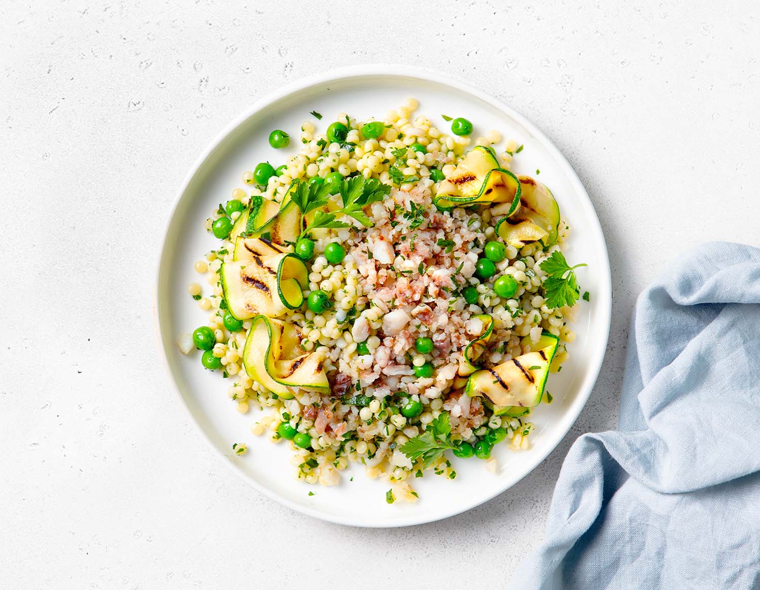 Птитим с рыбным фаршем