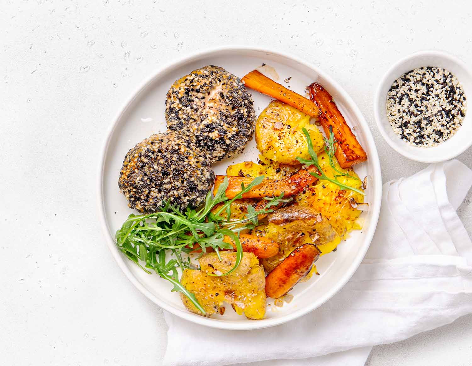 Котлеты из тунца в кунжутно-маковой корочке